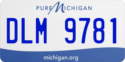 MI license plate DLM9781