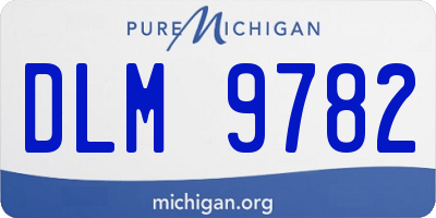 MI license plate DLM9782