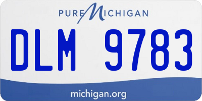 MI license plate DLM9783