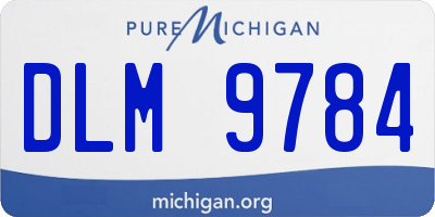 MI license plate DLM9784