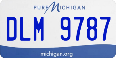 MI license plate DLM9787