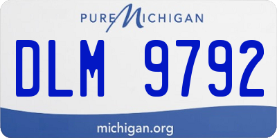 MI license plate DLM9792