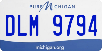 MI license plate DLM9794