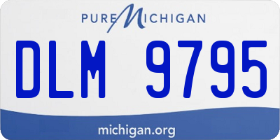 MI license plate DLM9795