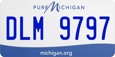 MI license plate DLM9797