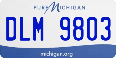 MI license plate DLM9803