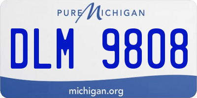 MI license plate DLM9808
