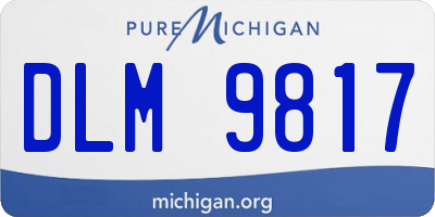 MI license plate DLM9817