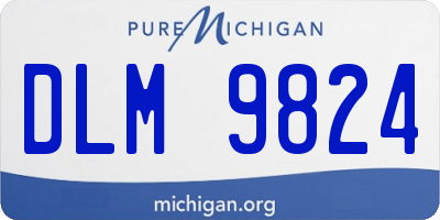 MI license plate DLM9824