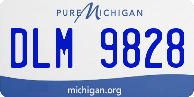 MI license plate DLM9828