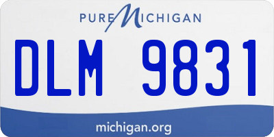 MI license plate DLM9831