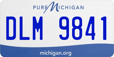 MI license plate DLM9841