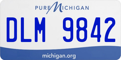 MI license plate DLM9842