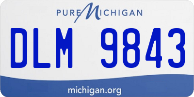 MI license plate DLM9843