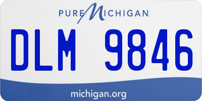 MI license plate DLM9846