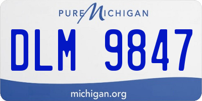 MI license plate DLM9847