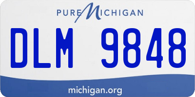 MI license plate DLM9848