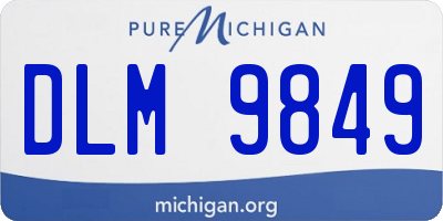 MI license plate DLM9849