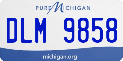 MI license plate DLM9858