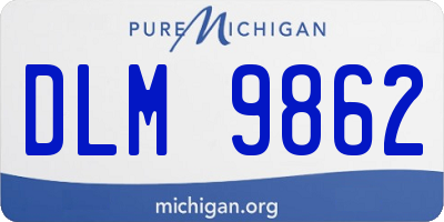 MI license plate DLM9862