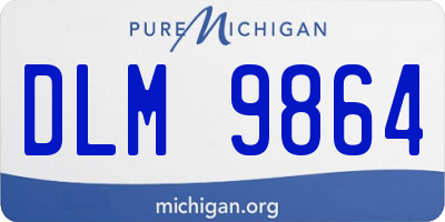 MI license plate DLM9864