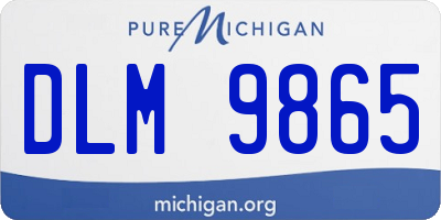 MI license plate DLM9865