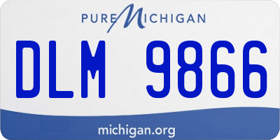 MI license plate DLM9866