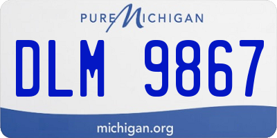 MI license plate DLM9867