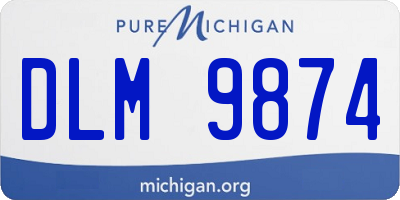 MI license plate DLM9874