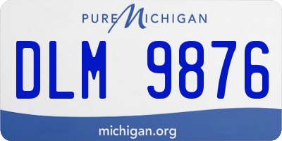MI license plate DLM9876