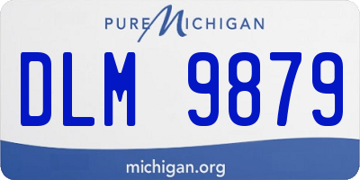 MI license plate DLM9879