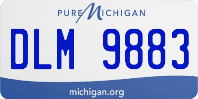 MI license plate DLM9883