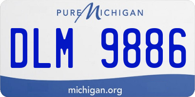 MI license plate DLM9886