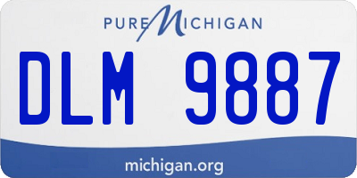 MI license plate DLM9887