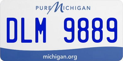 MI license plate DLM9889