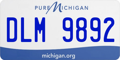 MI license plate DLM9892
