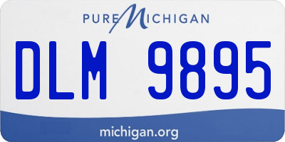 MI license plate DLM9895