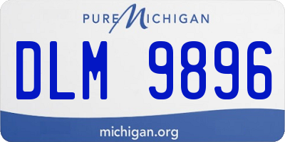 MI license plate DLM9896