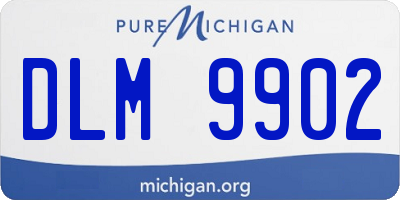 MI license plate DLM9902