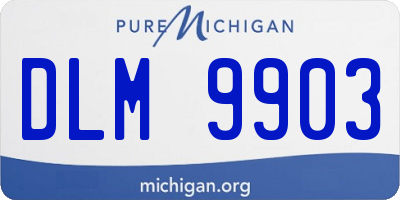 MI license plate DLM9903