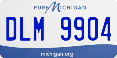 MI license plate DLM9904