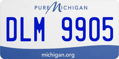 MI license plate DLM9905