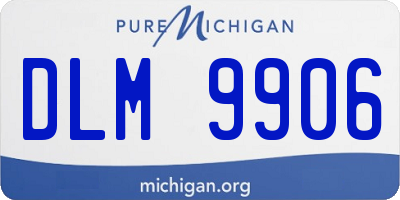MI license plate DLM9906