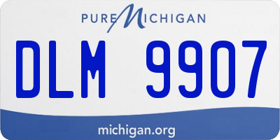 MI license plate DLM9907