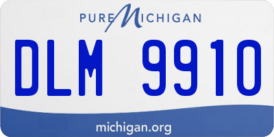 MI license plate DLM9910