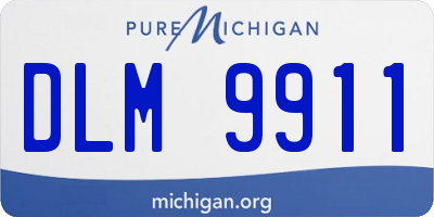 MI license plate DLM9911