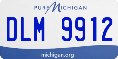 MI license plate DLM9912