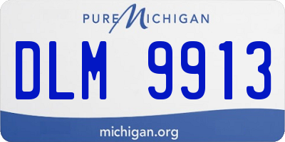 MI license plate DLM9913