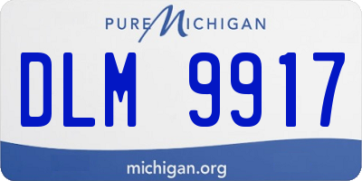 MI license plate DLM9917