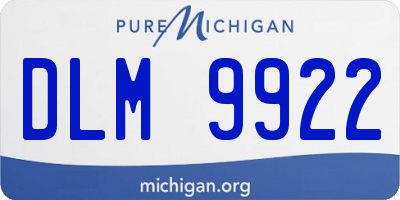MI license plate DLM9922